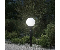 Pakabinamas šviestuvas Apsauginis šviestuvas su jutikliu ir lizdu, 80 cm, juodas, IP44