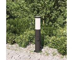 Pakabinamas šviestuvas Apsauginis šviestuvas su lizdu, 50 cm, nerūdijantis plienas, IP44