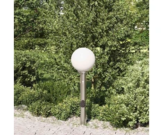 Pakabinamas šviestuvas Apsauginis šviestuvas su jutikliu ir lizdu, 80 cm, nerūdijantis plienas, IP44