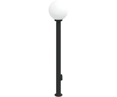 Pakabinamas šviestuvas Apsauginis šviestuvas su jutikliu ir lizdu, 120 cm, juodas, IP44