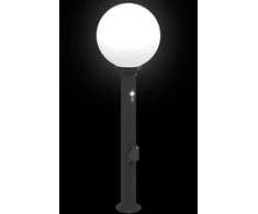 Pakabinamas šviestuvas Apšvietimo stulpeliai su jutikliu ir lizdu, 3 vnt., 80 cm, juodi, IP44