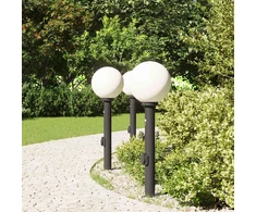 Pakabinamas šviestuvas Apšvietimo stulpeliai su jutikliu ir lizdu, 3 vnt., 80 cm, juodi, IP44