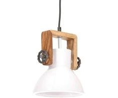 Pakabinamas šviestuvas, baltas, 19cm, 25W, apskritas, E27