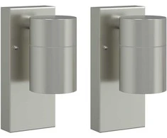 Pakabinamas šviestuvas Lauko sieninė lemputė 2 pcs Sidabro 6,5 x 10,5 x 16 cm