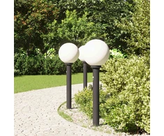 Pakabinamas šviestuvas Stulpeliniai šviestuvai su jutikliu, 3 vnt., 80 cm, juodi, IP44