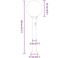 Pakabinamas šviestuvas Stulpeliniai šviestuvai su jutikliu, 3 vnt., 80 cm, juodi, IP44