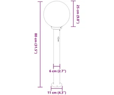 Pakabinamas šviestuvas Šviestuvai su jutikliu, 3 vnt., 80 cm, nerūdijantis plienas, IP44