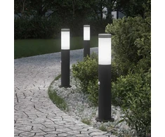 Pakabinamas šviestuvas Šviestuvai su jutikliu, 3 vnt., 50 cm, nerūdijantis plienas, IP44