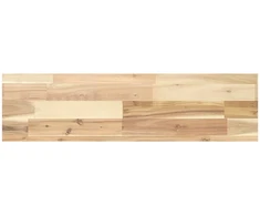 Pakabinamos lentynos, 2 vnt., 100x20x4 cm, neapdorota akacijos masyvo mediena