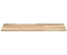 Pakabinamos lentynos, 3 vnt., 100x40x2 cm, neapdorota akacijos masyvo mediena