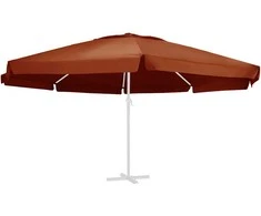 Pakaitinis audinys lauko skėčiui nuo saulės, terakota, 610cm