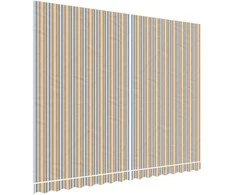 Pakaitinis audinys markizei, įvairių spalvų, 4x3m, dryžuotas
