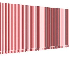 Pakaitinis audinys markizei, raudonas/baltas, 6x3m, dryžuotas