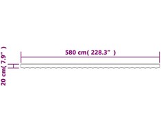 Pakaitinis audinys markizės apsiuvui, geltonas/baltas, 600 cm