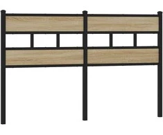 Pakaitinis galvūgalis, ąžuolo spalvos, 140cm, geležis ir apdirbta mediena