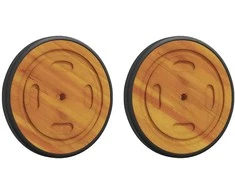 Erdvės ratukai su ratu 2 pcs Ruda 20.5 x 20.5 x 2 cm