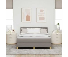 Kiemas lova su pagalve Tortora 160 x 200 cm audinys