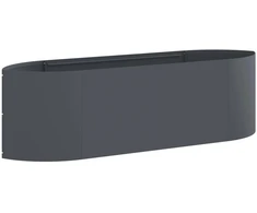 Pakelta sodo lova Antracito 140 x 40 x 40 cm Plienas