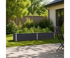 Pakelta sodo lova Antracito 160 x 40 x 24 cm