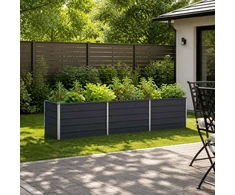 Pakelta sodo lova Antracito 240 x 80 x 55 cm