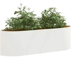 Pakelta sodo lova Balta 140 x 40 x 40 cm Plienas
