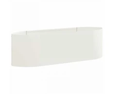 Pakelta sodo lova Balta 140 x 40 x 40 cm Plienas