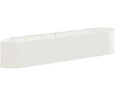 Pakelta sodo lova Balta 220 x 40 x 40 cm Plienas