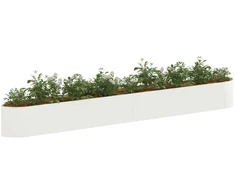 Pakelta sodo lova Balta 380 x 40 x 40 cm Plienas