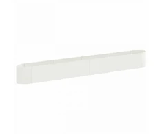 Pakelta sodo lova Balta 380 x 40 x 40 cm Plienas