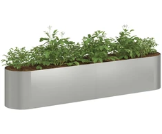 Pakelta sodo lova Galvanizuotas plienas 200 x 40 x 40 cm