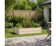 Pakelta sodo lova Ivory 100 x 80 x 24 cm Galvanizuotas plienas