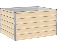 Pakelta sodo lova Ivory 100 x 80 x 55 cm Galvanizuotas plienas