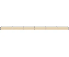 Pakelta sodo lova Ivory 600 x 40 x 24 cm