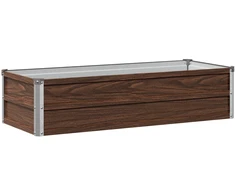 Pakelta sodo lova Juoda 100 x 40 x 24 cm