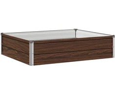 Pakelta sodo lova Juoda 100 x 80 x 24 cm