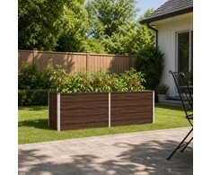 Pakelta sodo lova Juoda 160 x 40 x 55 cm