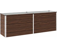 Pakelta sodo lova Juoda 160 x 40 x 55 cm