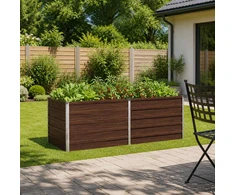 Pakelta sodo lova Juoda 160 x 80 x 55 cm