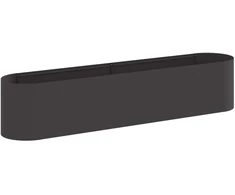 Pakelta sodo lova Juoda 200 x 40 x 40 cm