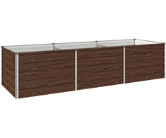 Pakelta sodo lova Juoda 240 x 80 x 55 cm