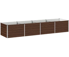Pakelta sodo lova Juoda 320 x 80 x 55 cm