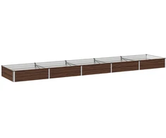 Pakelta sodo lova Juoda 400 x 80 x 24 cm