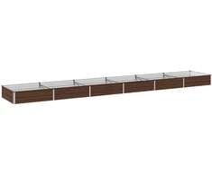Pakelta sodo lova Juoda 480 x 80 x 24 cm