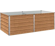 Pakelta sodo lova Medžio rudas 160 x 80 x 55 cm