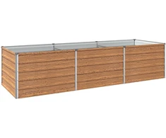 Pakelta sodo lova Medžio rudas 240 x 80 x 55 cm