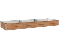 Pakelta sodo lova Medžio rudas 240 x 80 x 24 cm