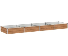 Pakelta sodo lova Medžio rudas 320 x 80 x 24 cm