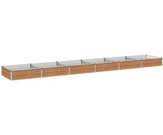 Pakelta sodo lova Medžio rudas 480 x 80 x 24 cm
