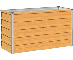 Pakelta sodo lova Natūralaus medžio 100 x 40 x 55 cm