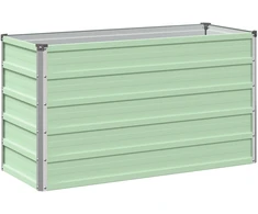 Pakelta sodo lova Pastelinė žalia 100 x 40 x 55 cm